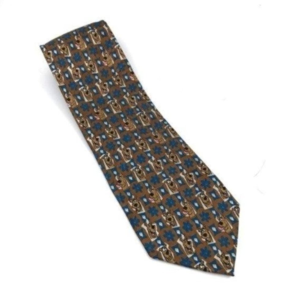 Warner Bros Studio Store Mens Scooby Doo Silk Neck Tie Vintage